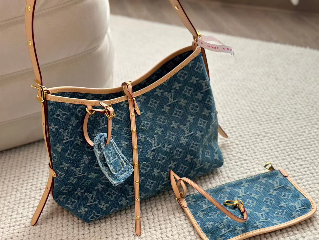 LV carryall デニムショッピングバッグ【50％割引+送料無料】