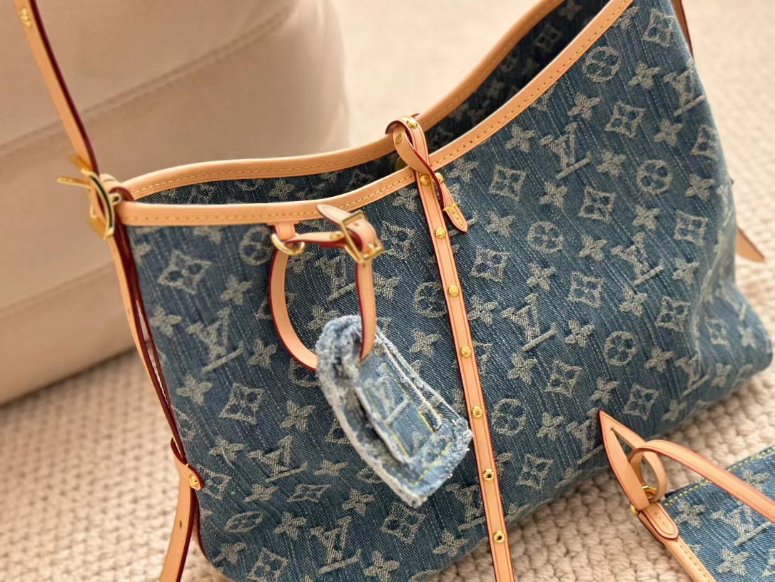 LV carryall デニムショッピングバッグ【50％割引+送料無料】