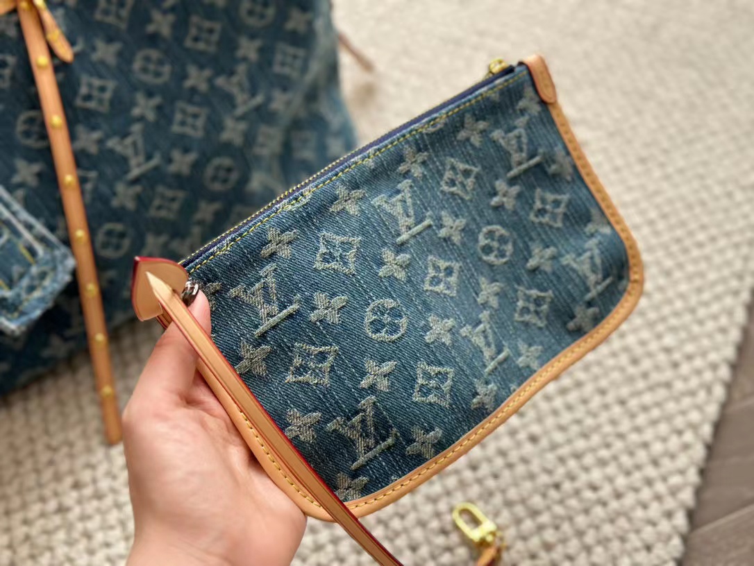 LV carryall デニムショッピングバッグ【50％割引+送料無料】