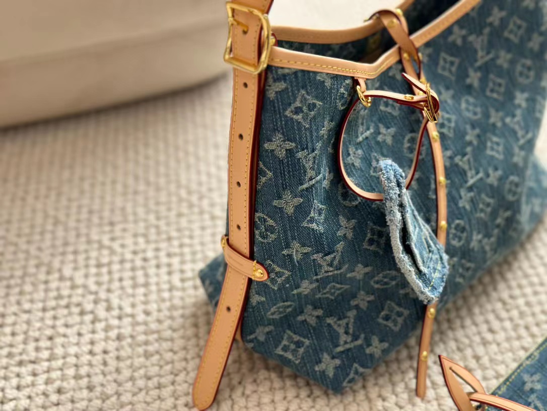 LV carryall デニムショッピングバッグ【50％割引+送料無料】