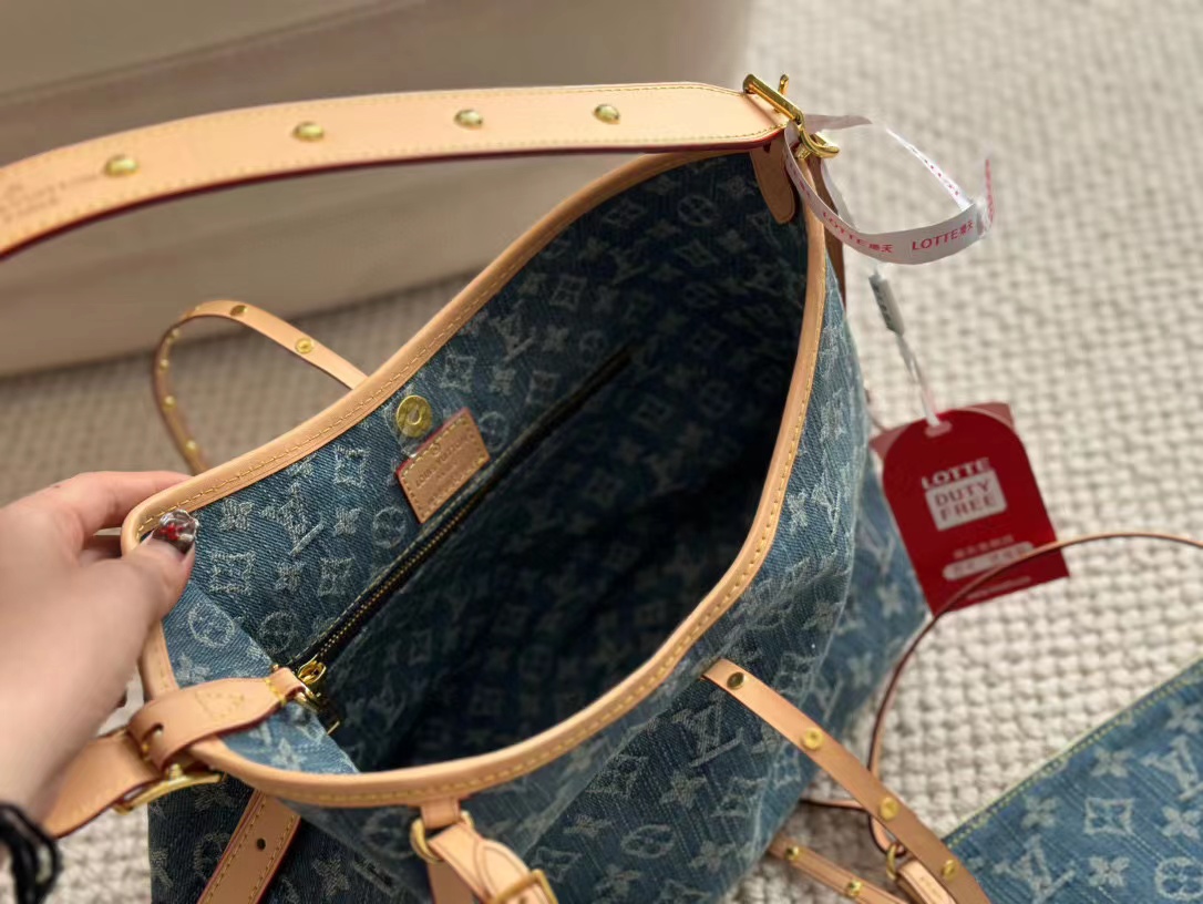 LV carryall デニムショッピングバッグ【50％割引+送料無料】