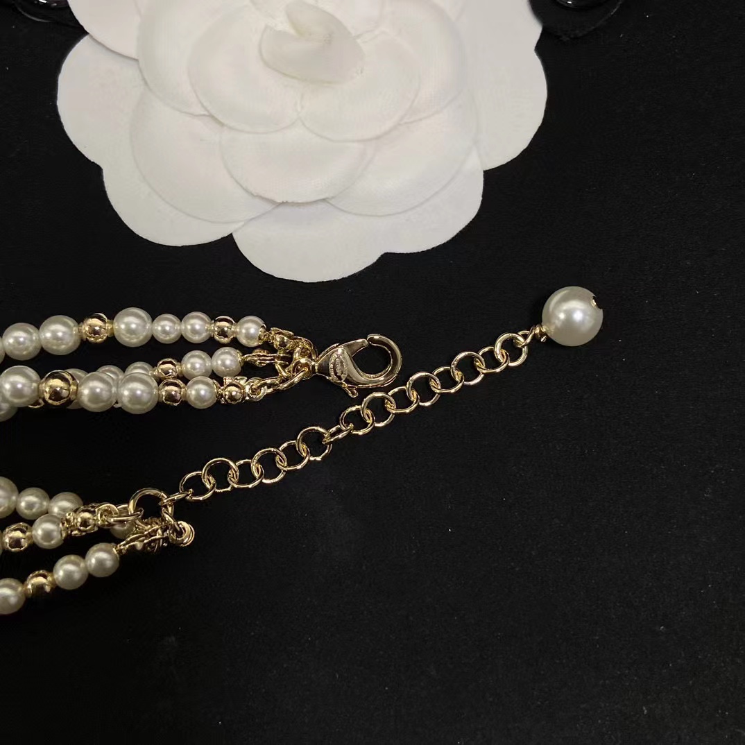 CHANE1 パールとダイヤモンドのショートネックレス【50％割引+送料無料】