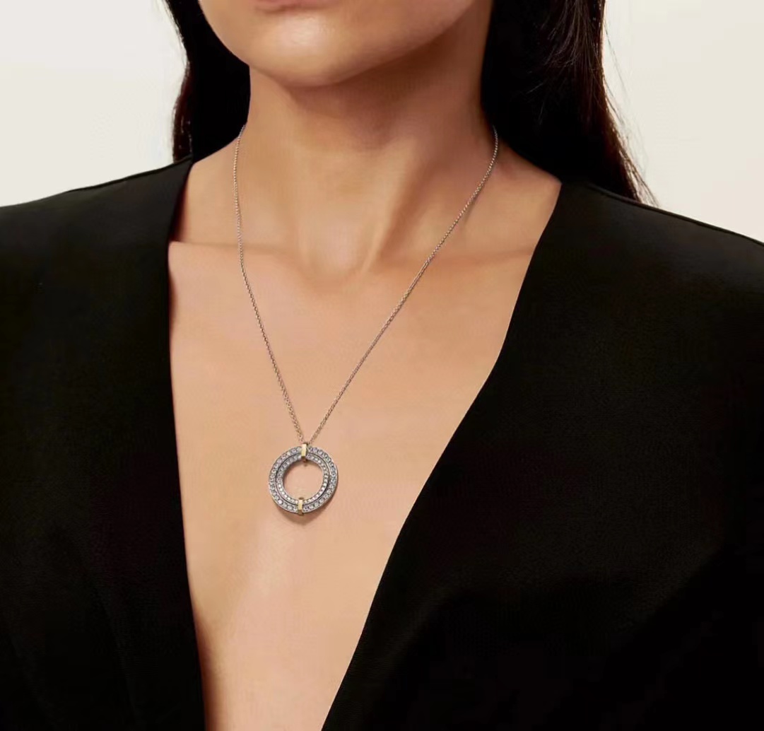 T1ffanyサークルダイヤモンドネックレス【50％割引+送料無料】