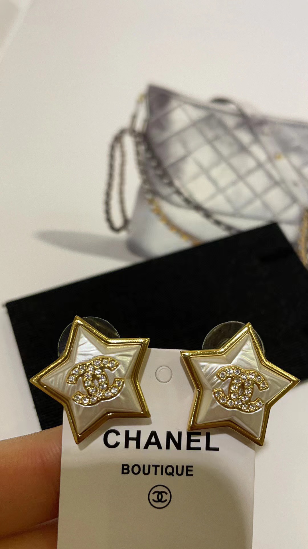 CHANE1 五芒星ピアス+ネックレス 2点セット【50％割引+送料無料】