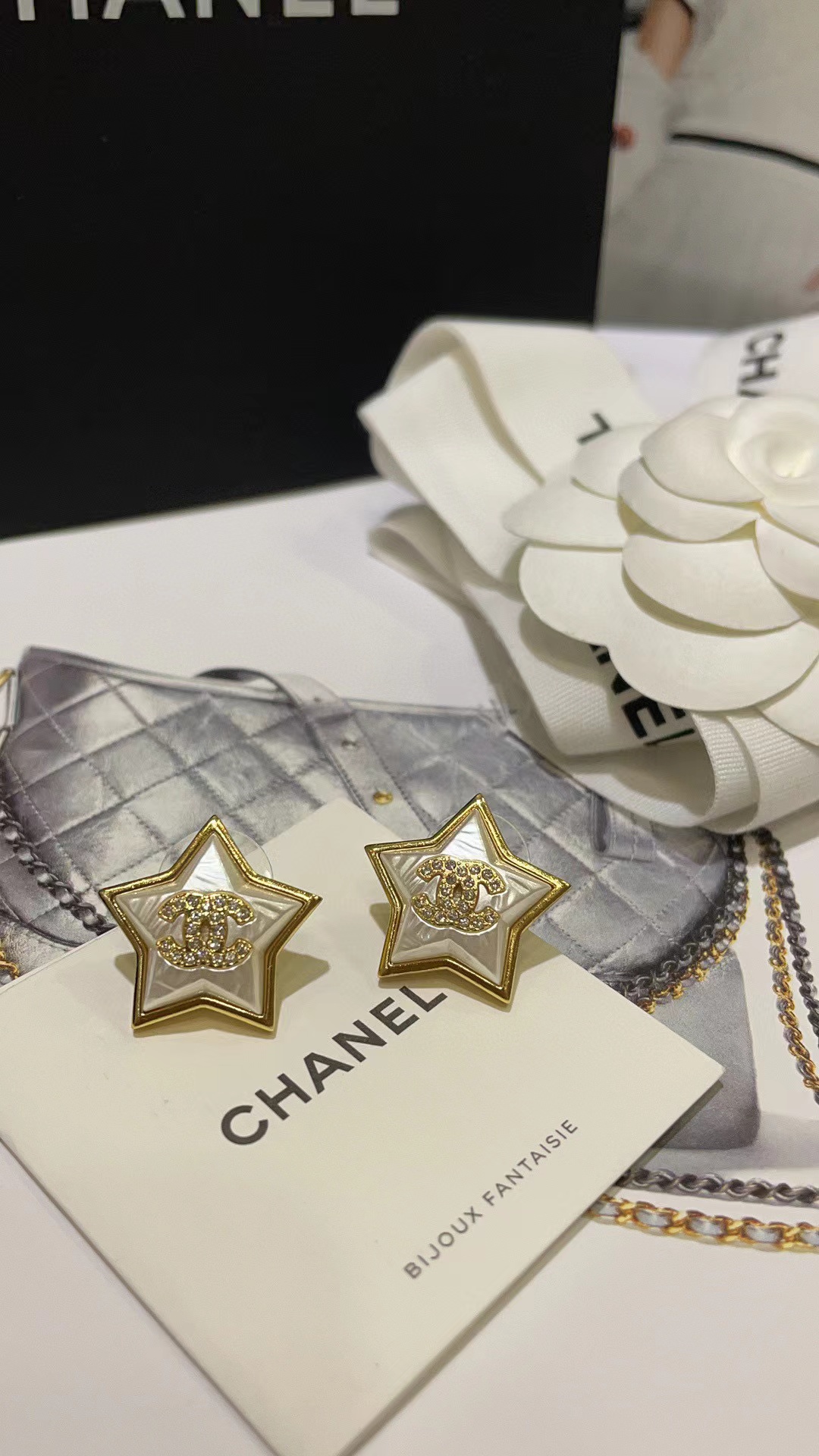 CHANE1 五芒星ピアス+ネックレス 2点セット【50％割引+送料無料】