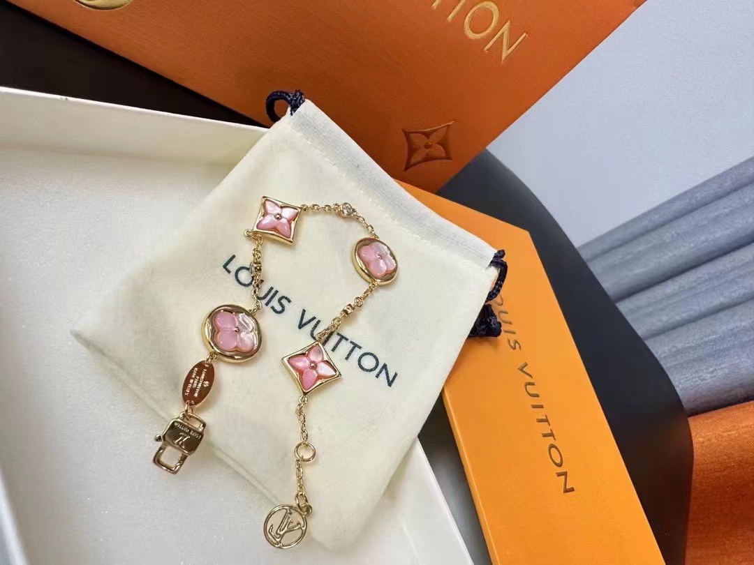 LV ピンクシェル ブレスレット【50％割引+送料無料】
