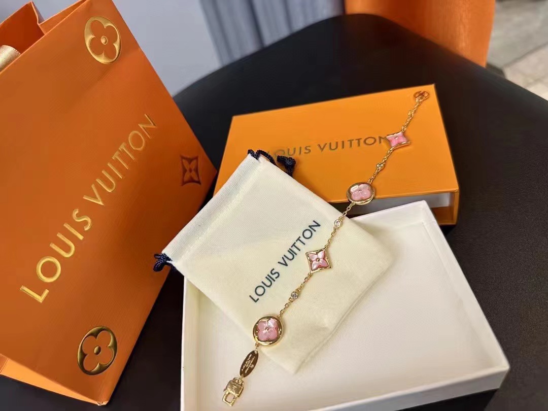 LV ピンクシェル ブレスレット【50％割引+送料無料】