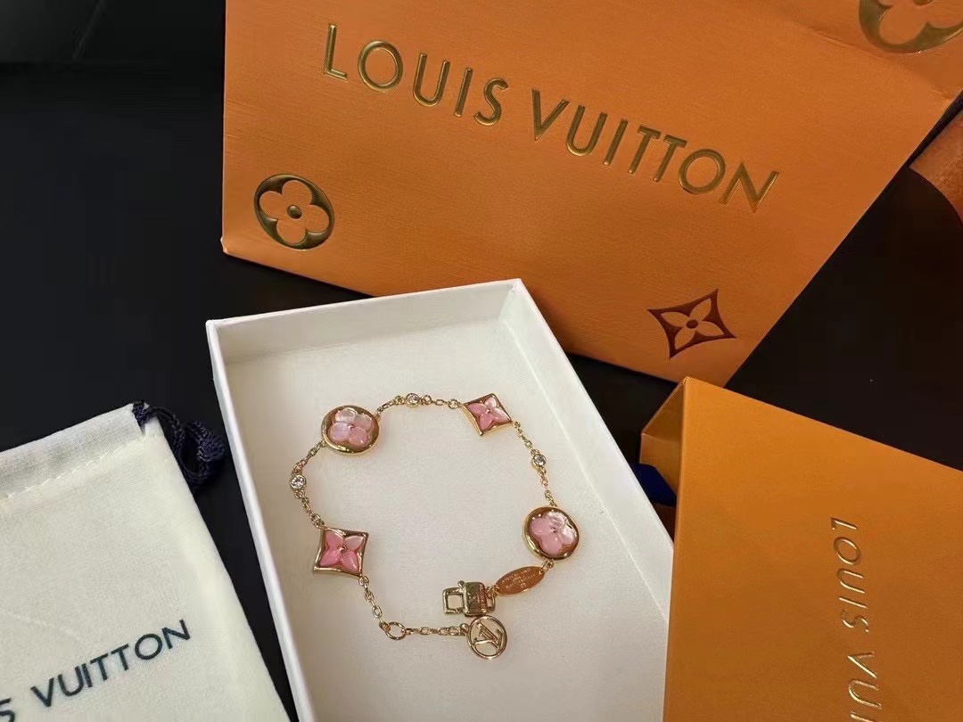 LV ピンクシェル ブレスレット【50％割引+送料無料】