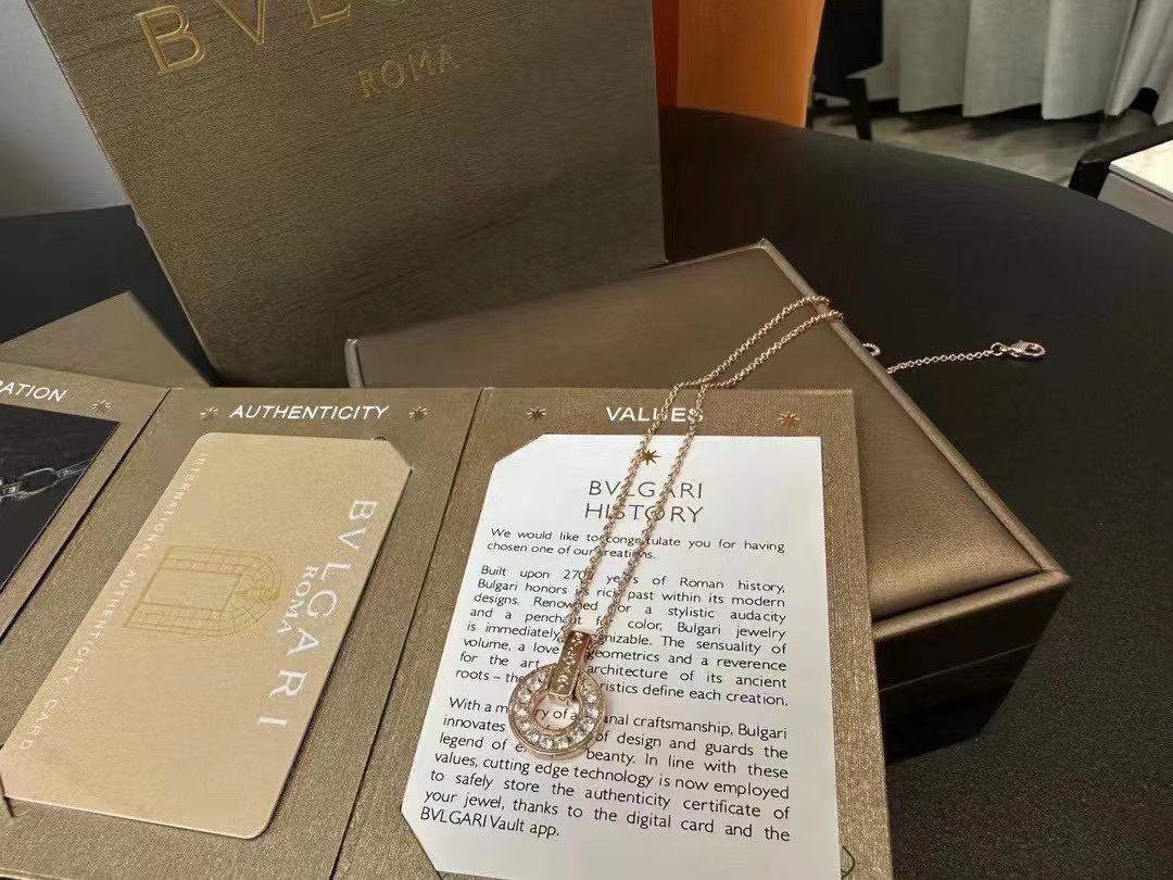 BVLGAR1 サークルダイヤモンドネックレス【50％割引+送料無料】