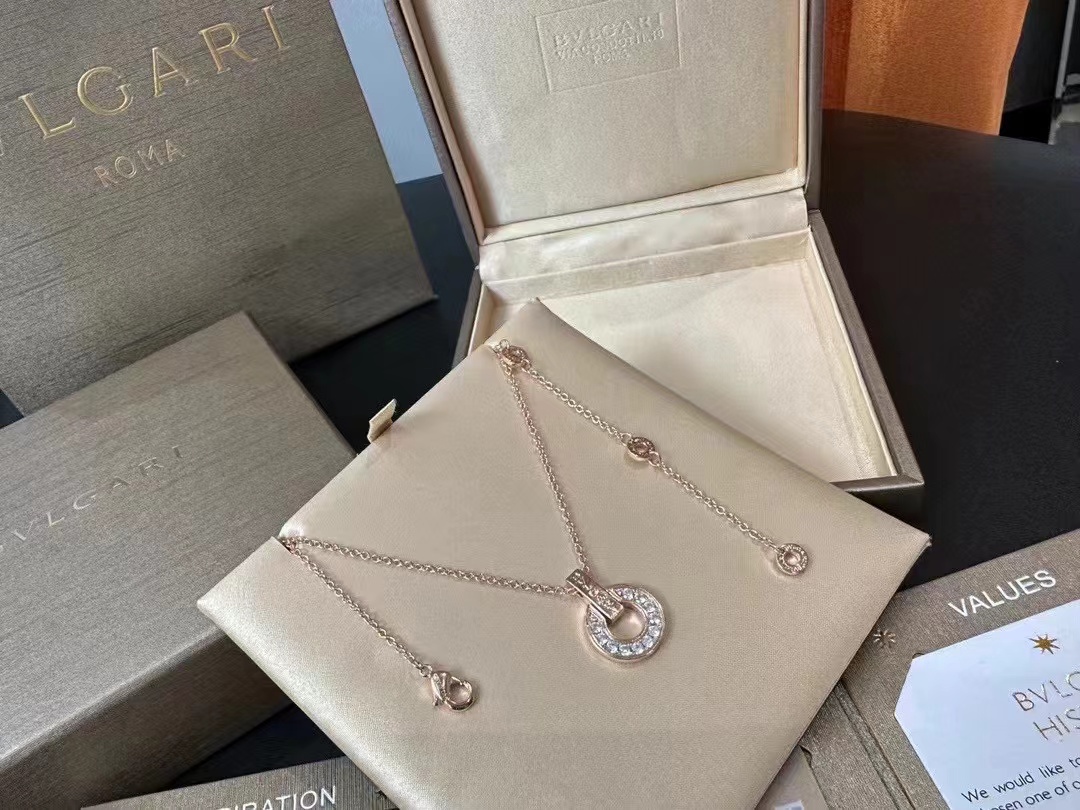 BVLGAR1 サークルダイヤモンドネックレス【50％割引+送料無料】