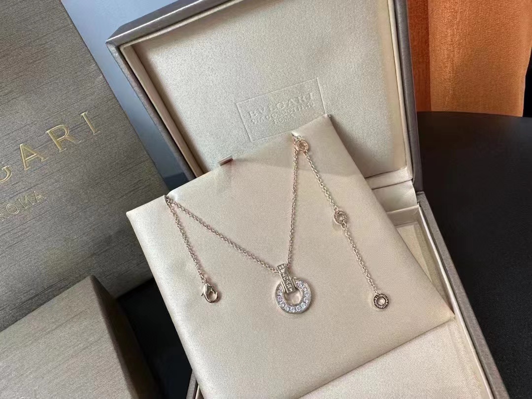 BVLGAR1 サークルダイヤモンドネックレス【50％割引+送料無料】