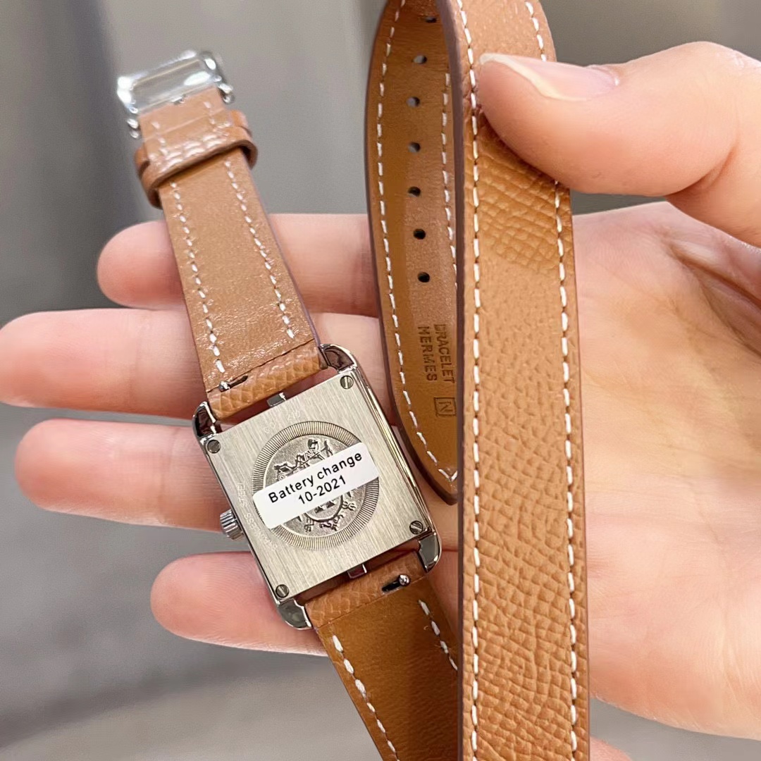 HERME5 クラシック ダイヤモンド スクエア レディース 腕時計【50％割引+送料無料】