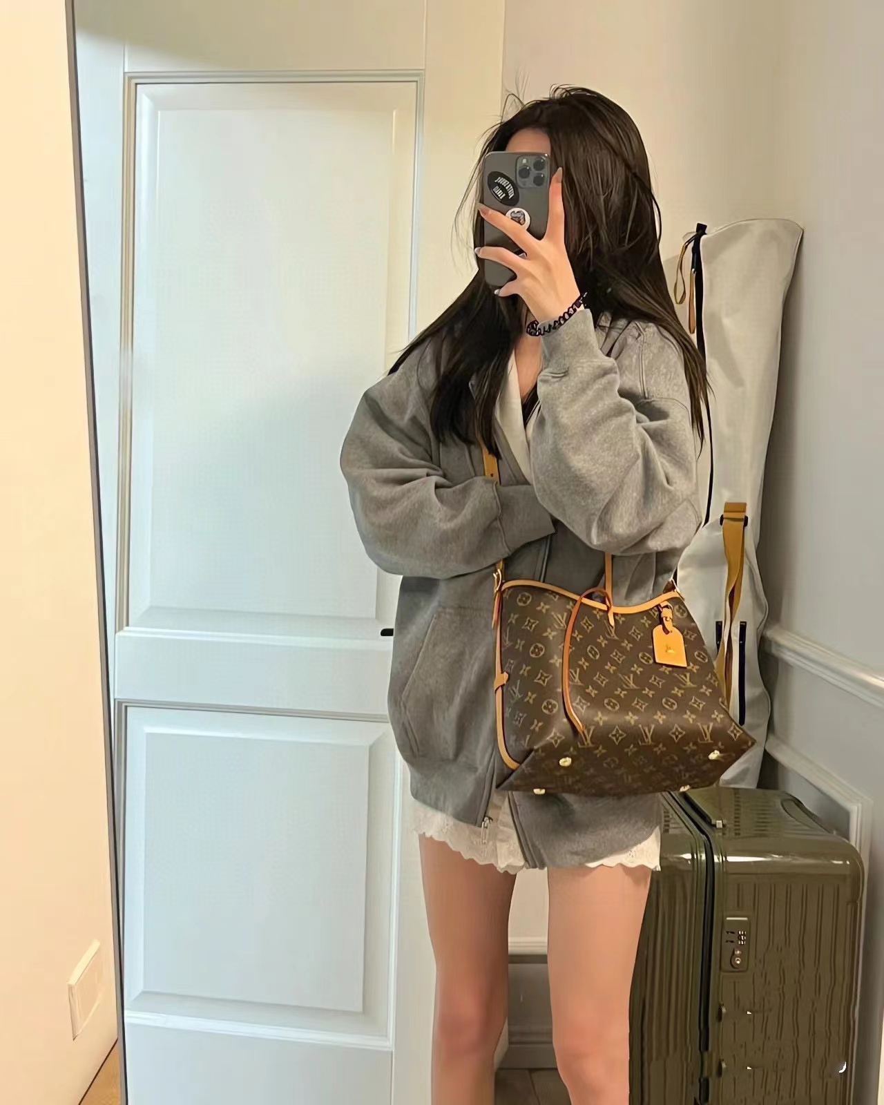 LV Carryall 老眼用ショルダークロスボディバッグ【50％割引+送料無料】