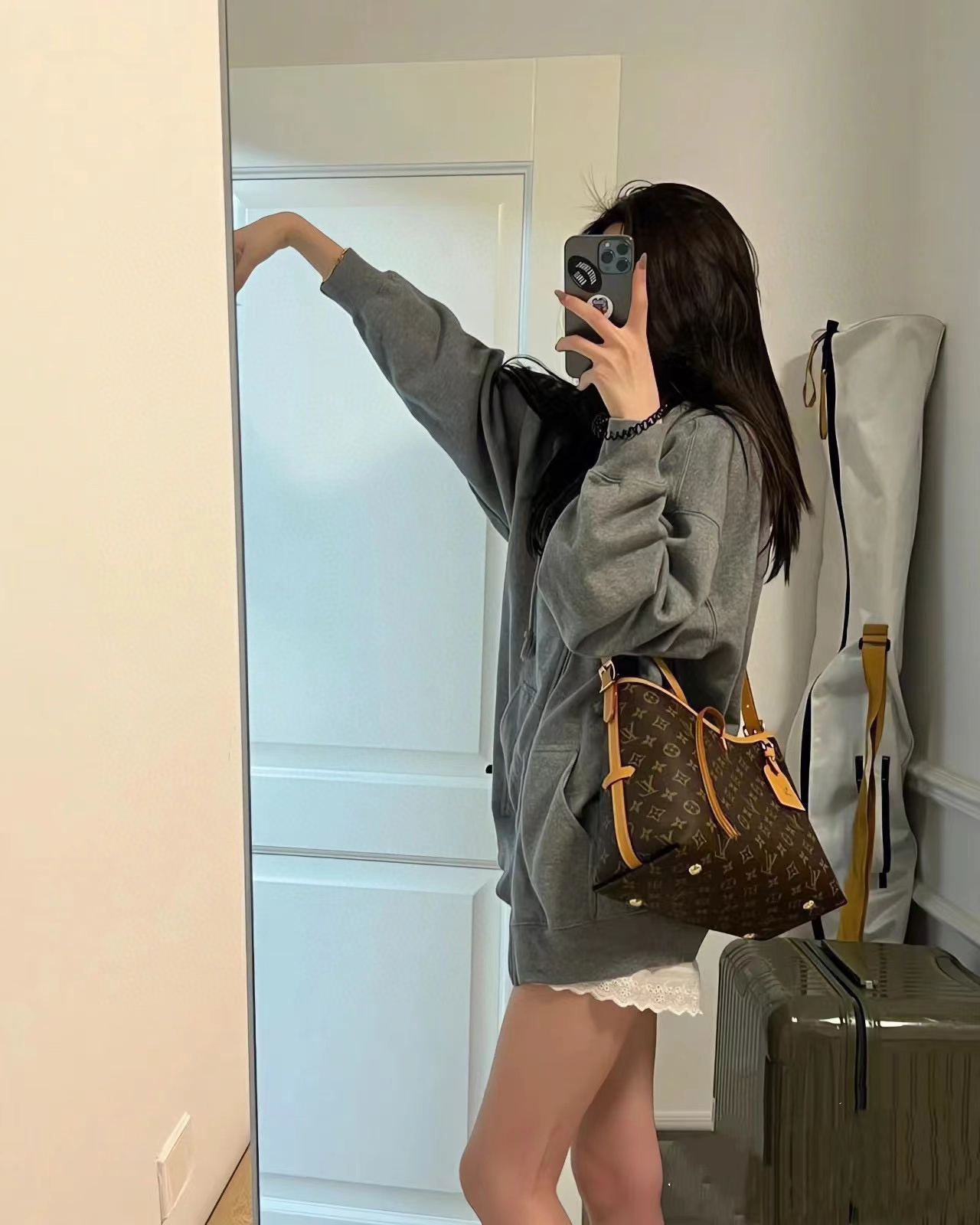 LV Carryall 老眼用ショルダークロスボディバッグ【50％割引+送料無料】