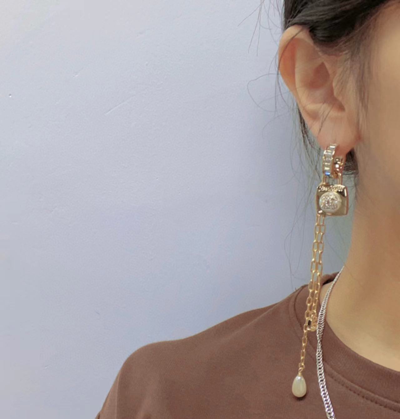 CHANE1 ペンダント パール イヤリング【 50％割引+送料無料】