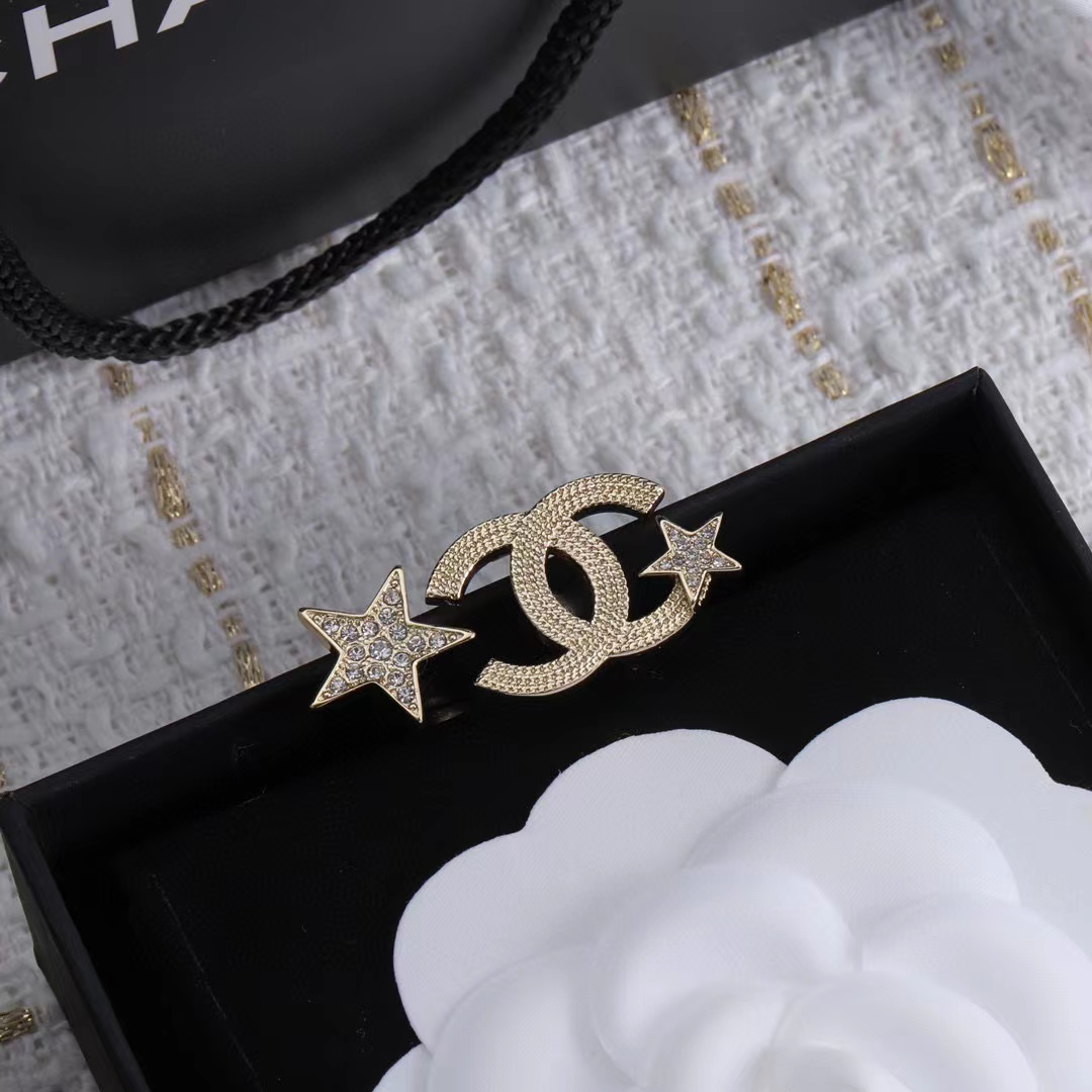 CHANE1 五芒星 ダブルC リング【 50％割引+送料無料】