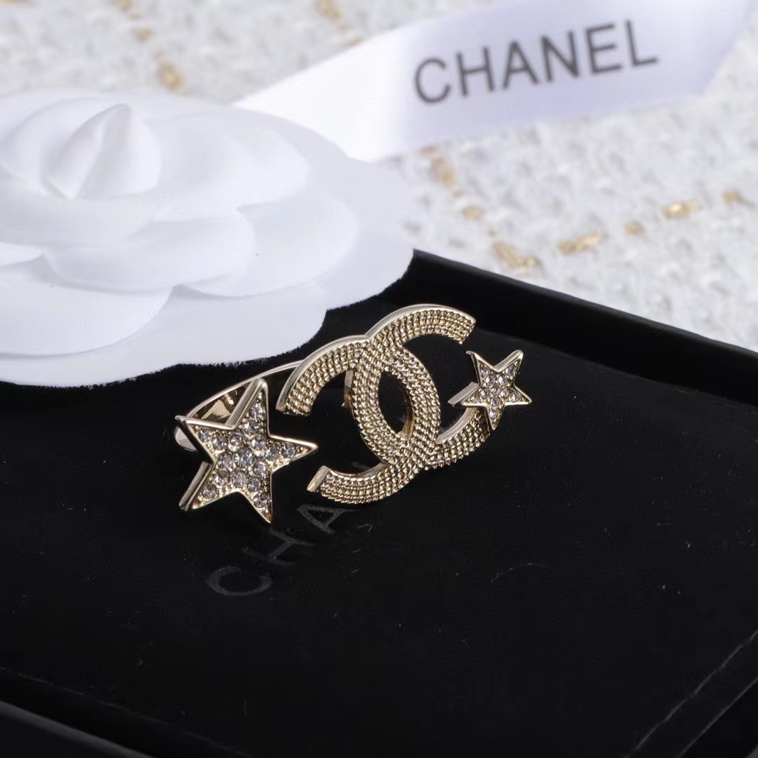 CHANE1 五芒星 ダブルC リング【 50％割引+送料無料】