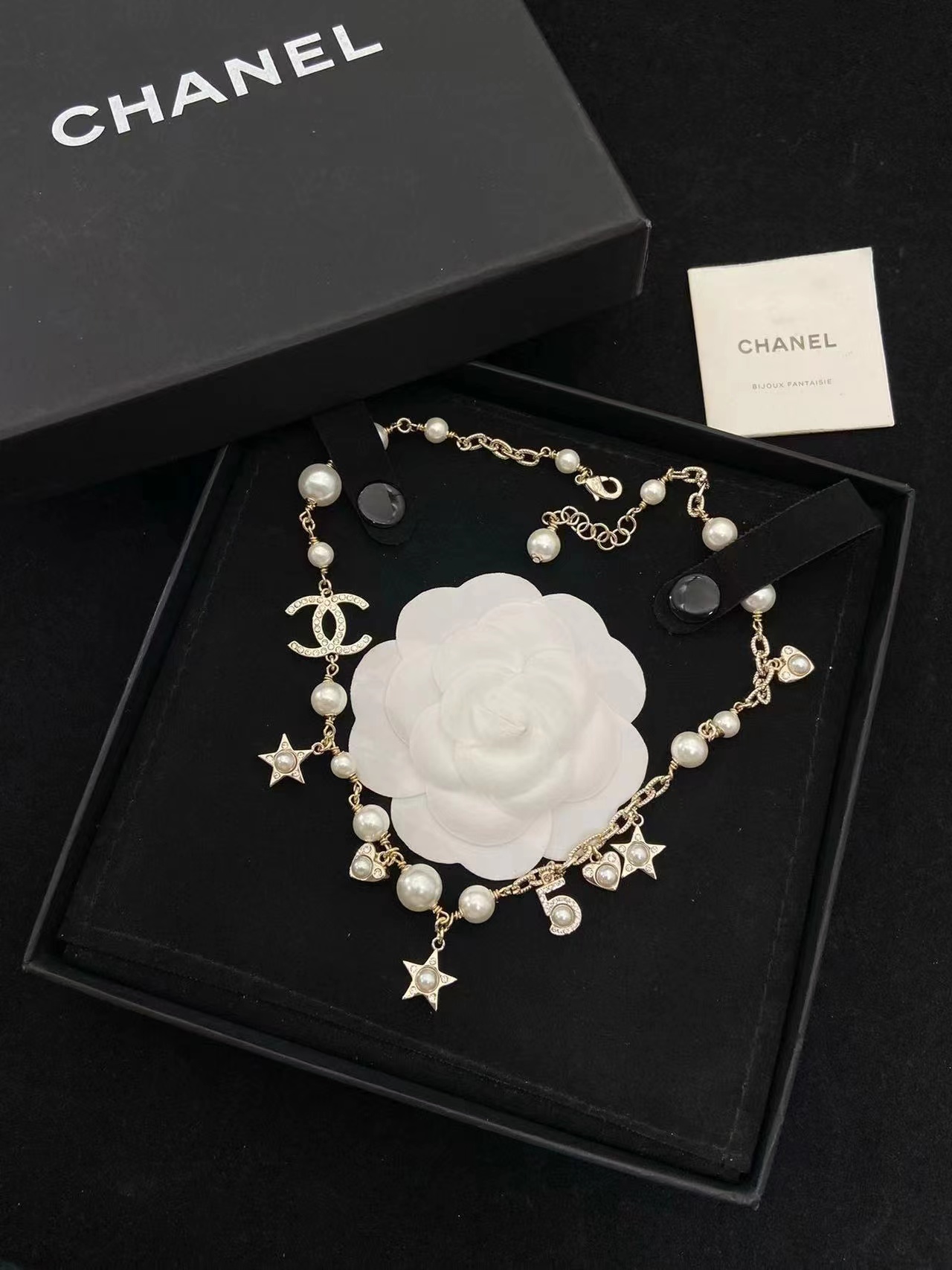 CHANE1 五芒星パールネックレス【50％割引+送料無料】