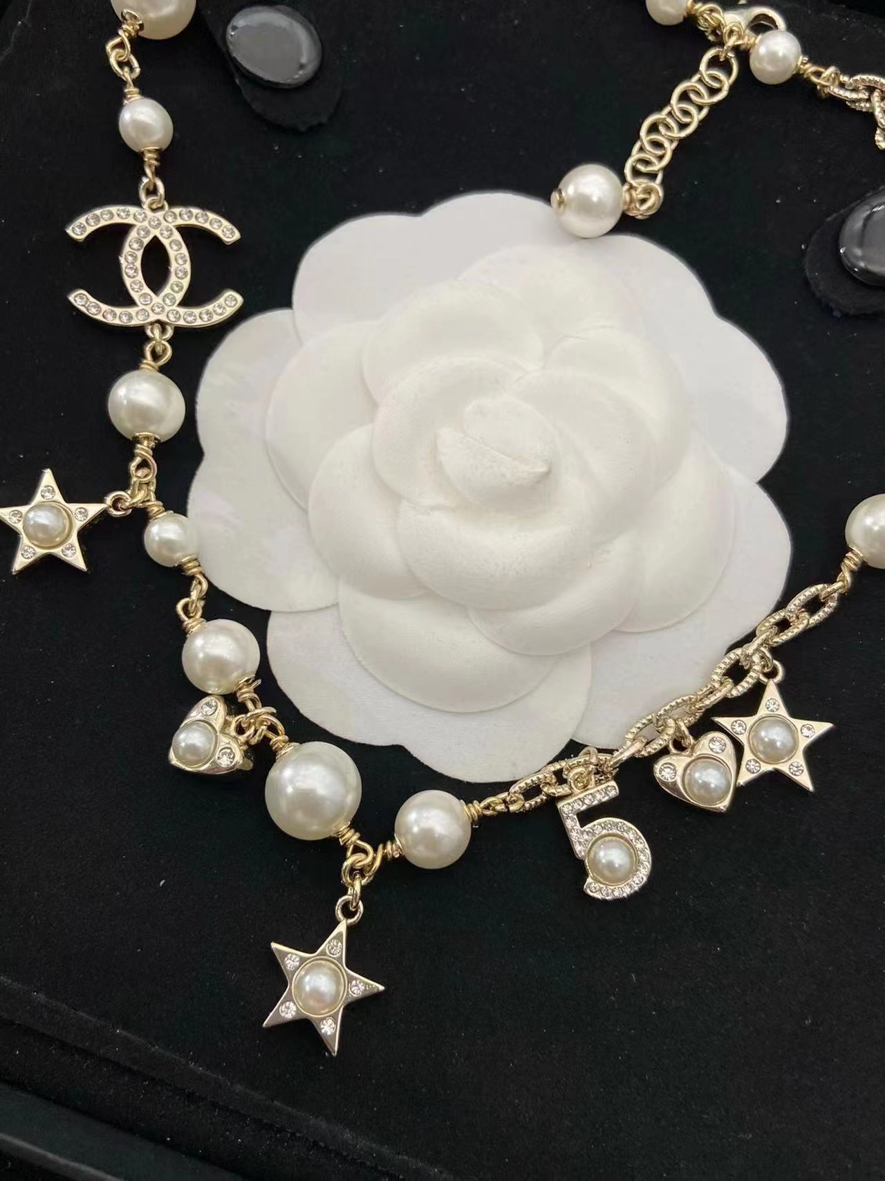 CHANE1 五芒星パールネックレス【50％割引+送料無料】