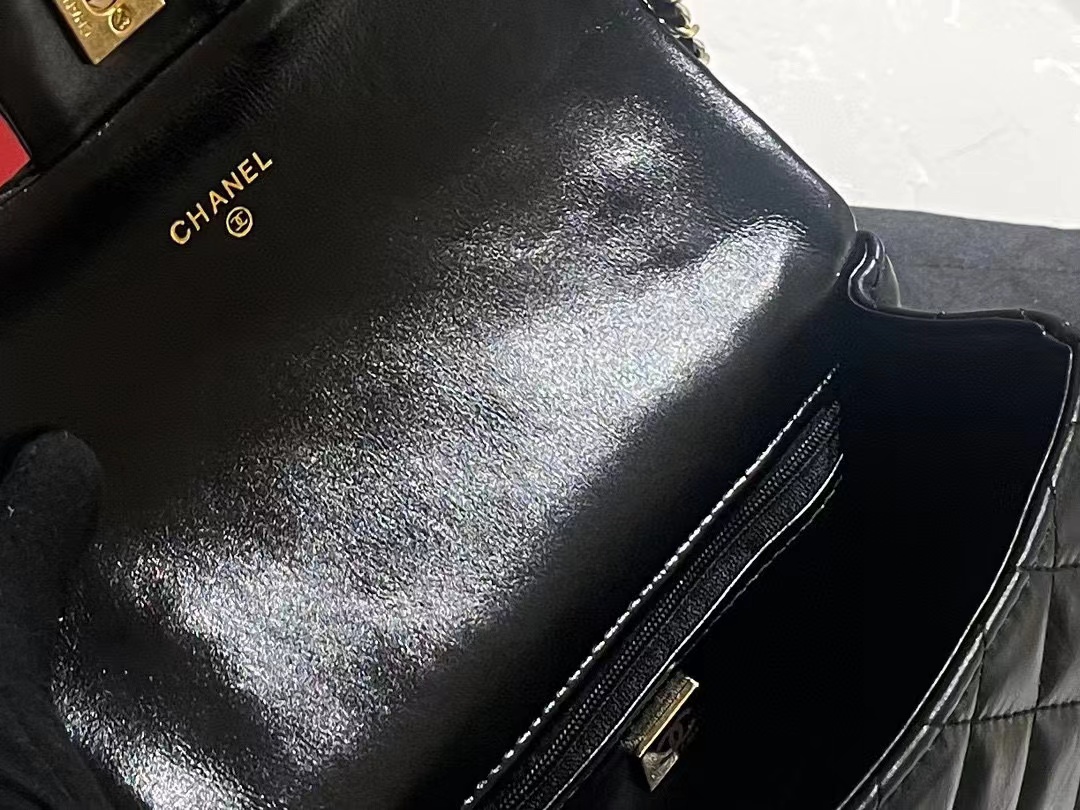 CHANE1 カウレザーパールチェーンショルダークロスボディバッグ【50％割引+送料無料】