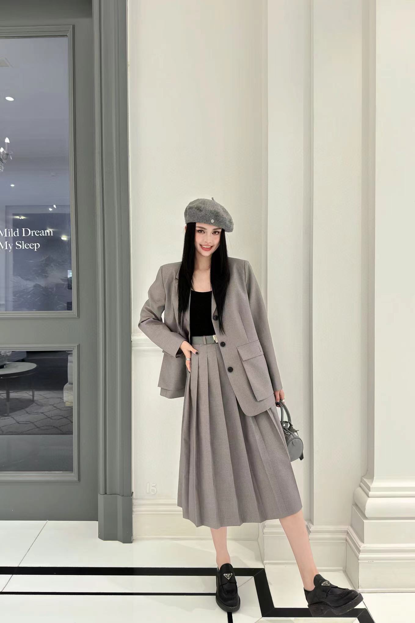 PR4DA ハイクオリティジャケット+スカート2点セット【 50％割引+送料無料】