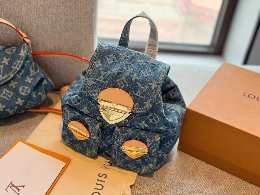 LV   デニム バックパック【50％割引+送料無料】