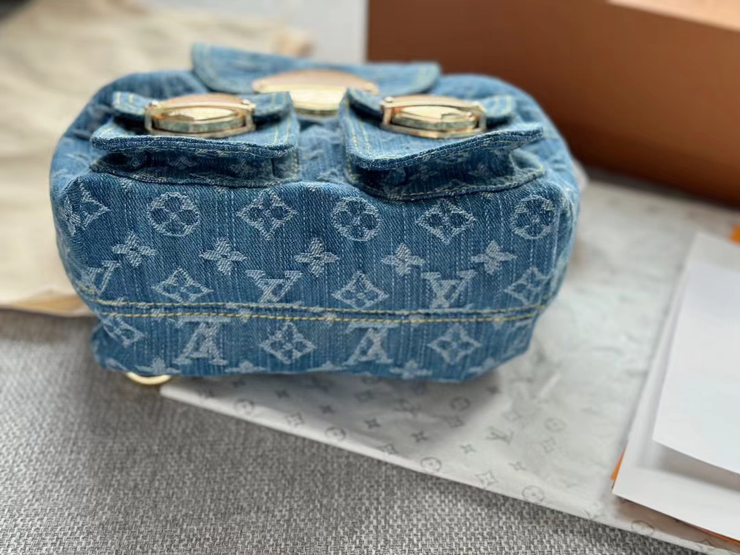 LV   デニム バックパック【50％割引+送料無料】