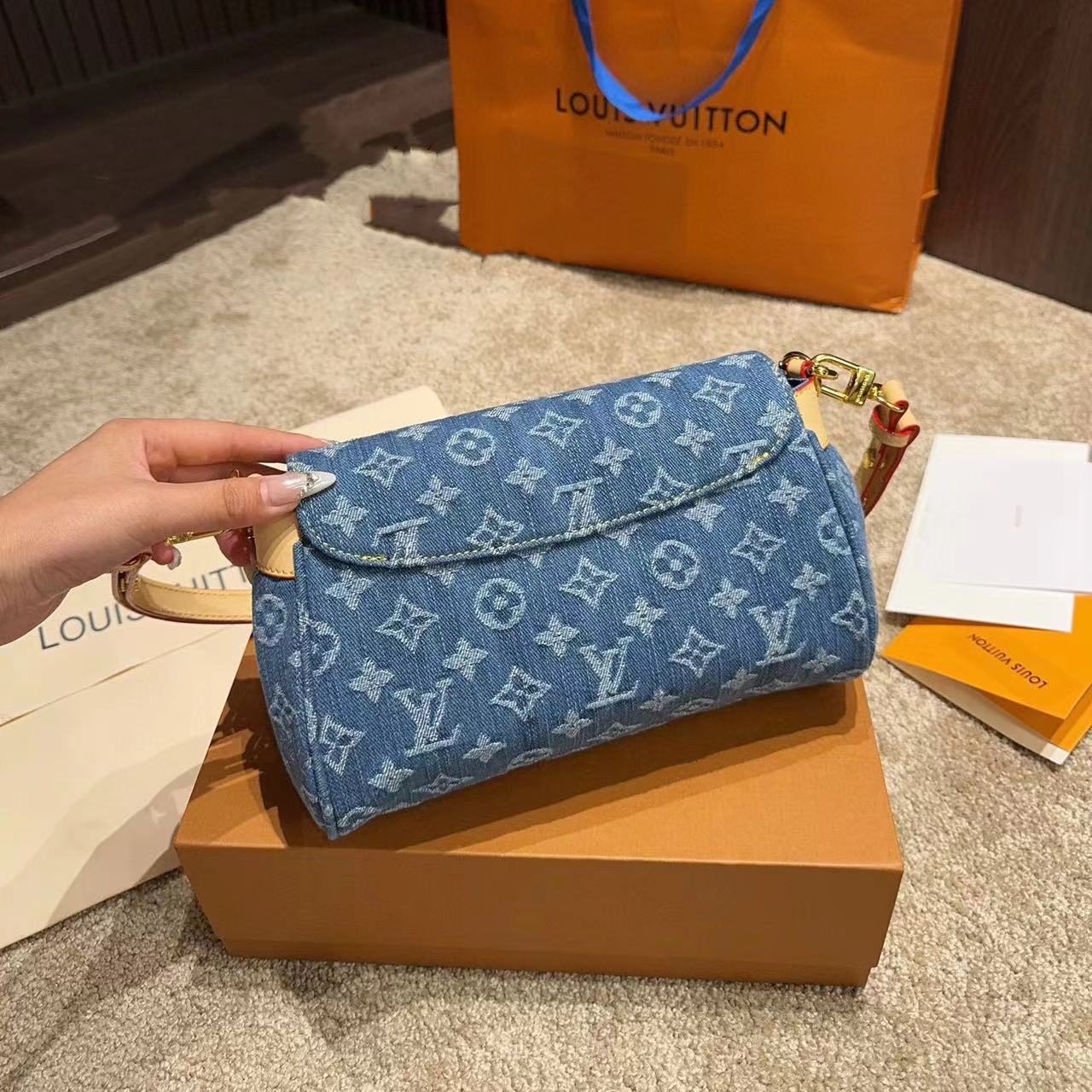 LV デニム チェーンバッグ【50％割引+送料無料】