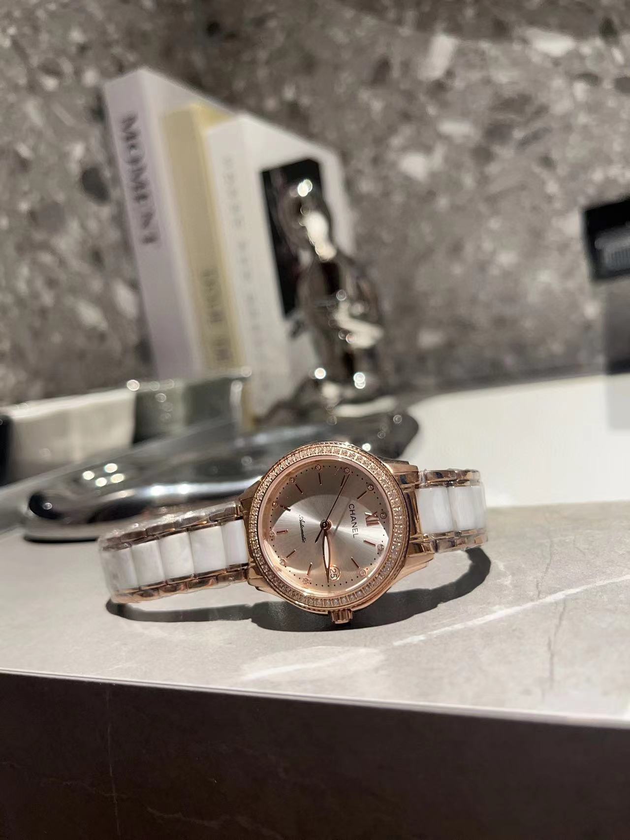 CHANE1 セラミック ダイヤモンド レディース ウォッチ【50％割引+送料無料】
