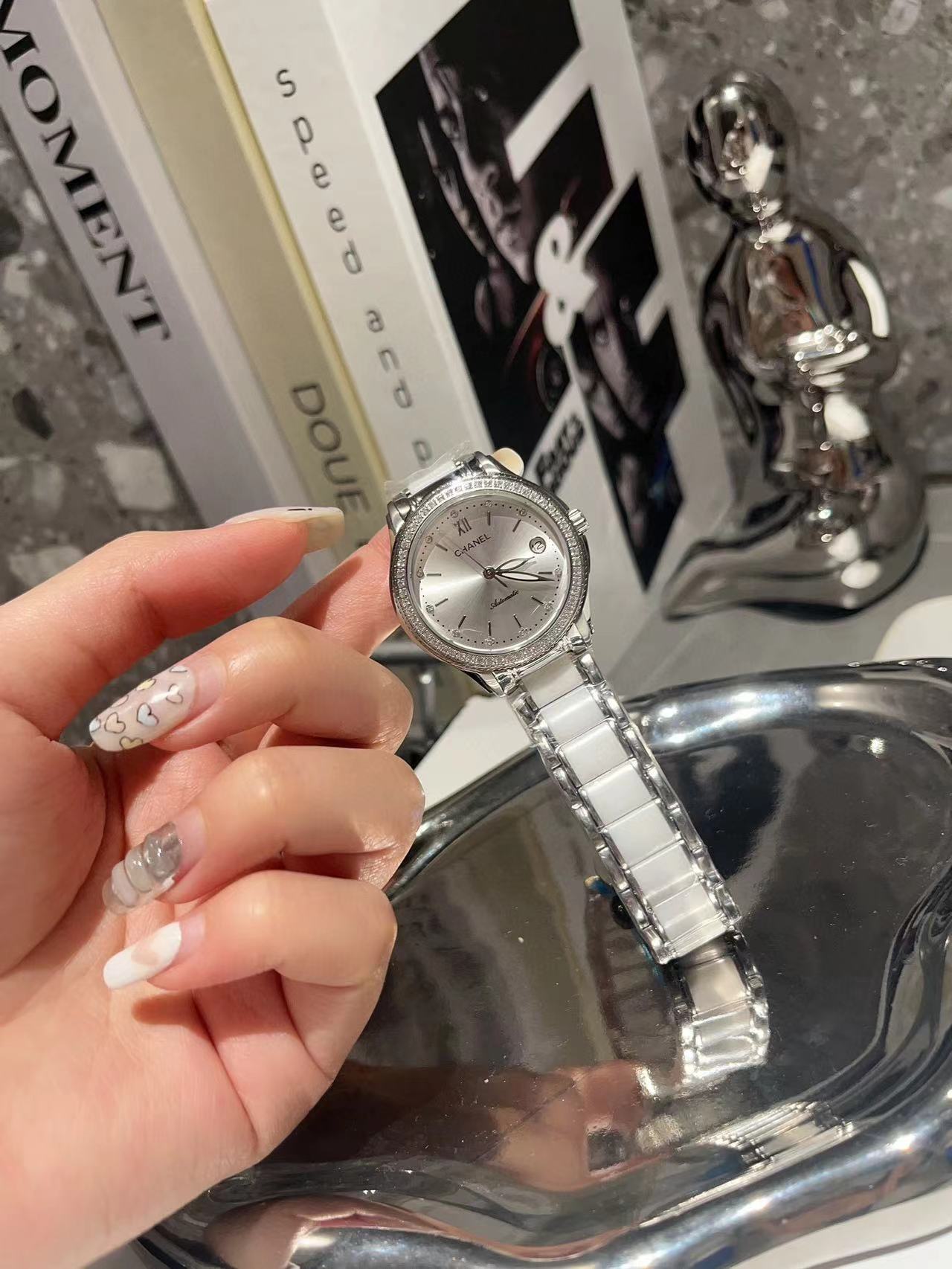 CHANE1 セラミック ダイヤモンド レディース ウォッチ【50％割引+送料無料】