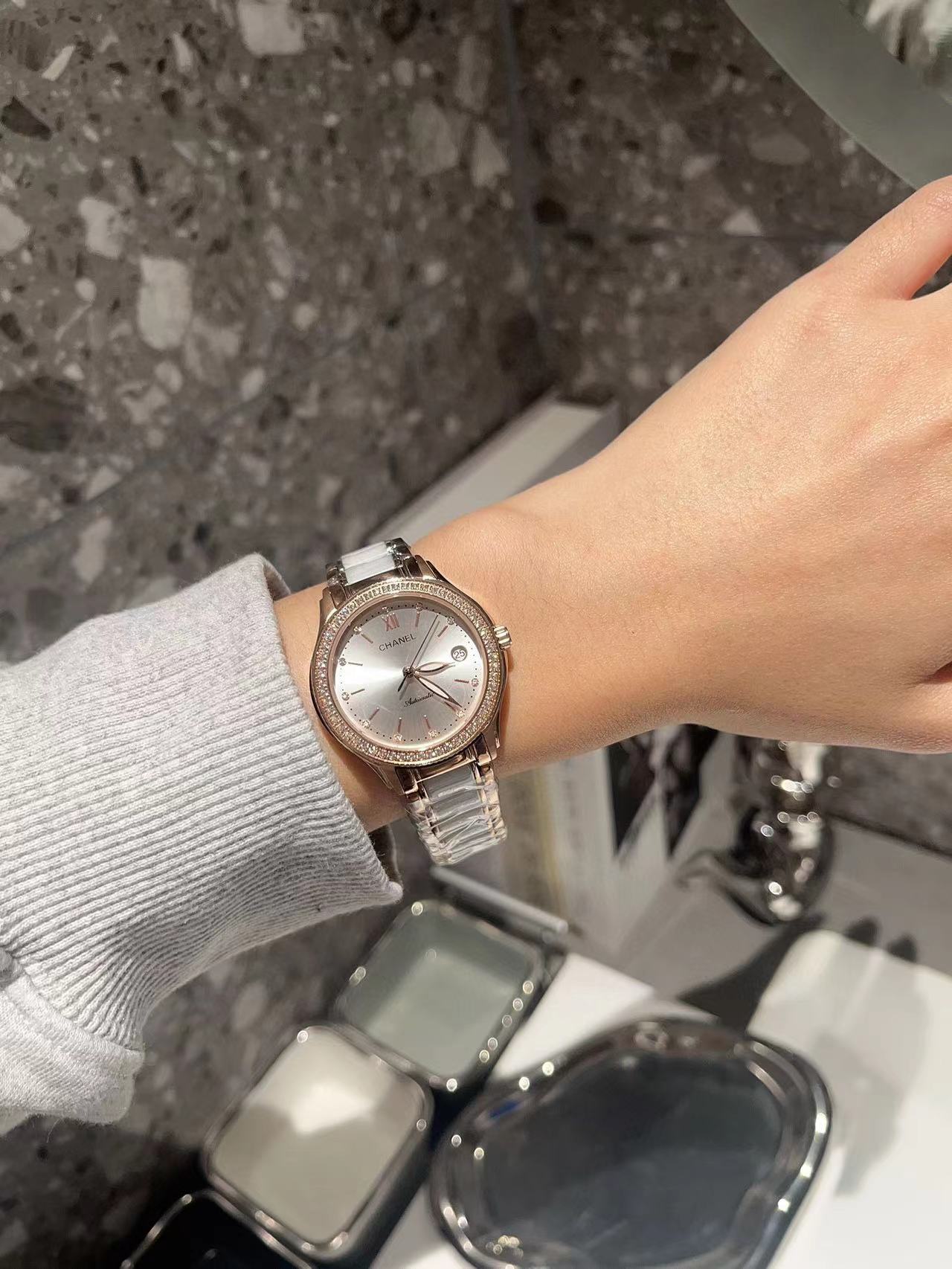 CHANE1 セラミック ダイヤモンド レディース ウォッチ【50％割引+送料無料】