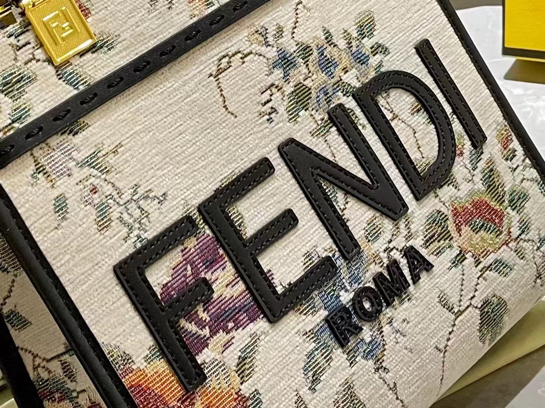 FEND1 フラワー刺繍ハンドバッグ【50％割引+送料無料】
