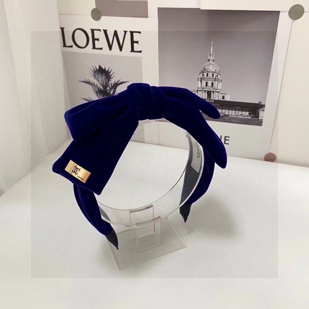 CHANE1 ベルベット バタフライ ヘッドバンド【50％割引+送料無料】