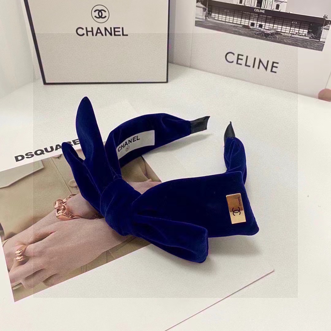 CHANE1 ベルベット バタフライ ヘッドバンド【50％割引+送料無料】