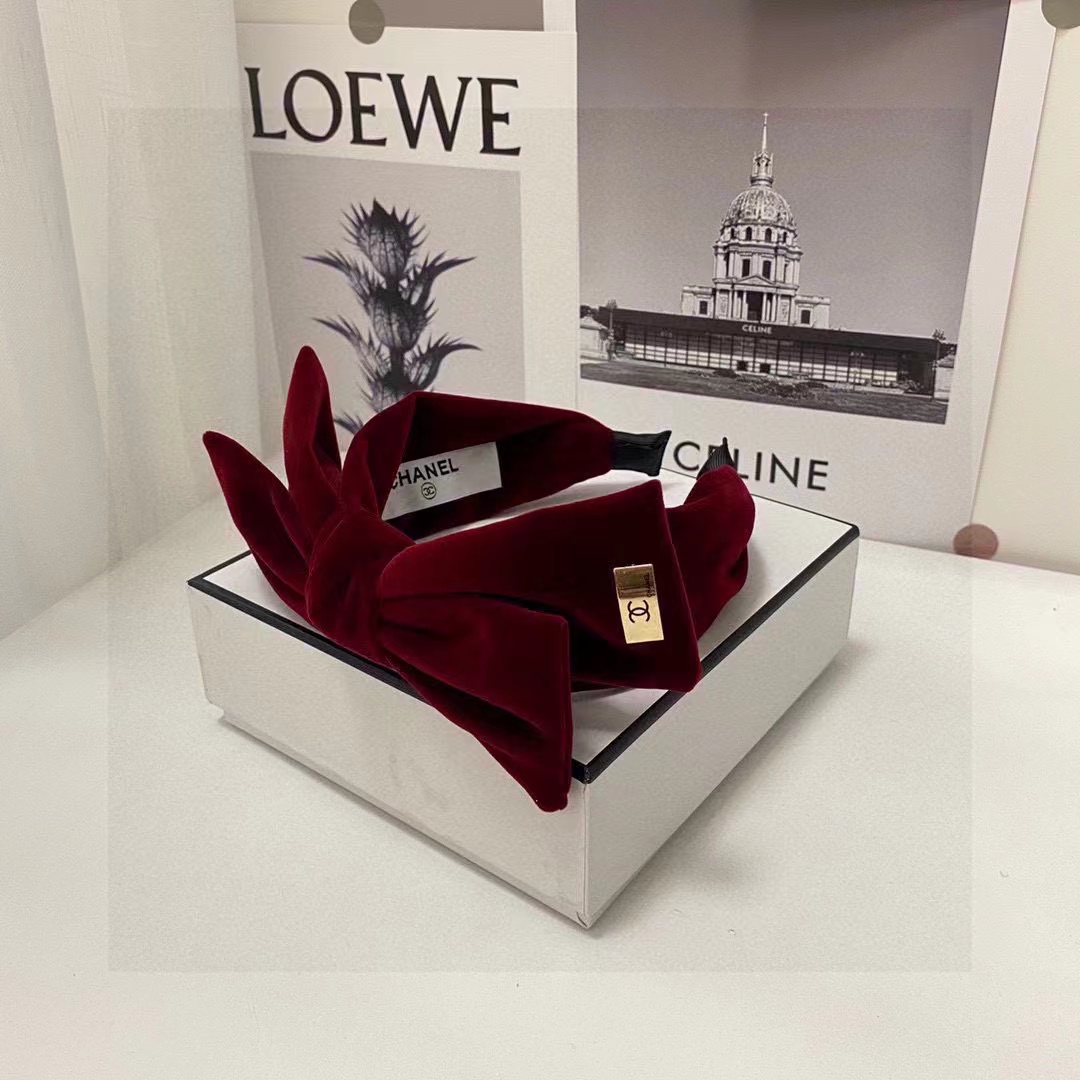 CHANE1 ベルベット バタフライ ヘッドバンド【50％割引+送料無料】