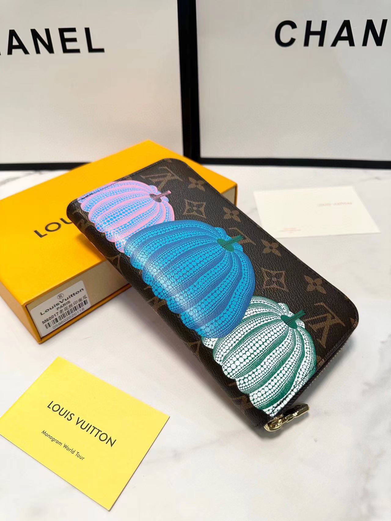 LV プリント パンプキン ウォレット【50％割引+送料無料】