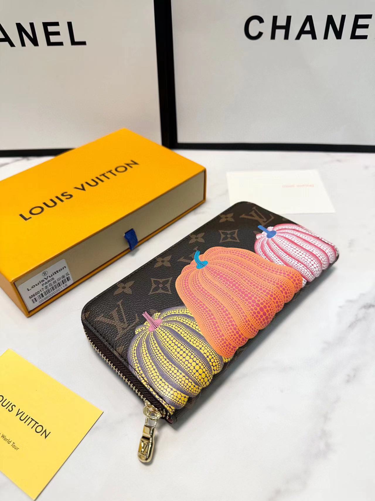 LV プリント パンプキン ウォレット【50％割引+送料無料】