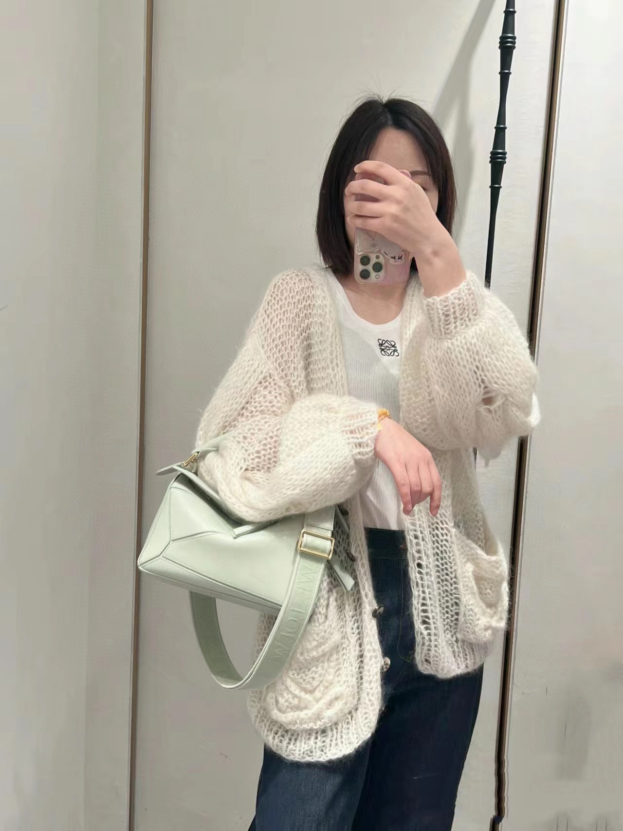 L0WEW レザークロスボディバッグ【50％割引+送料無料】