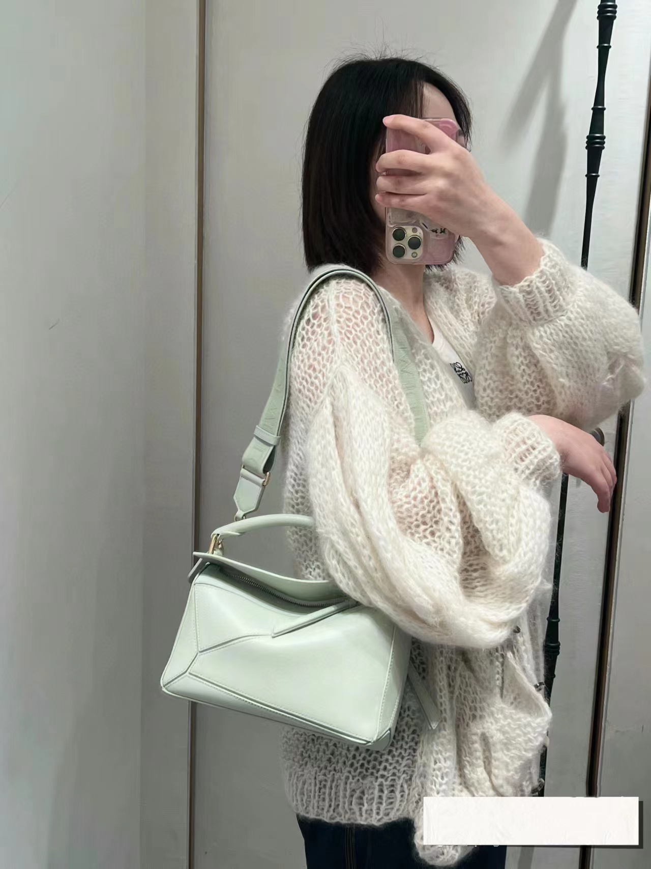 L0WEW レザークロスボディバッグ【50％割引+送料無料】