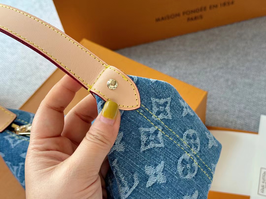 LV 老眼用デニムハンドバッグ【50％割引+送料無料】