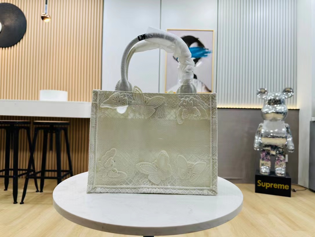 DI0R Book Tote  バタフライハンドバッグ【50％割引+送料無料】