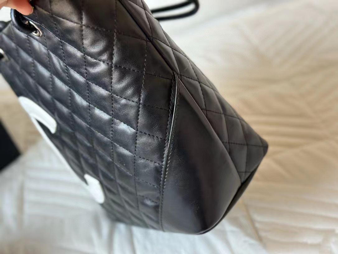 CHANE1 ダブルC ラージロゴ ショッピングバッグ【50％割引+送料無料】