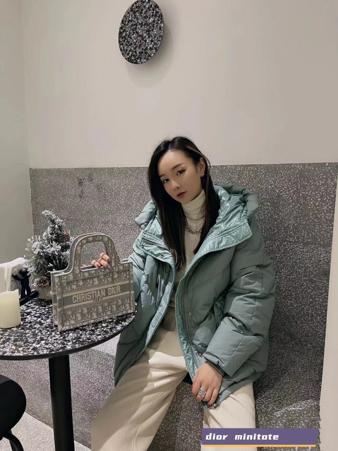 DI0R  刺繍ハンドバッグ【50％割引+送料無料】