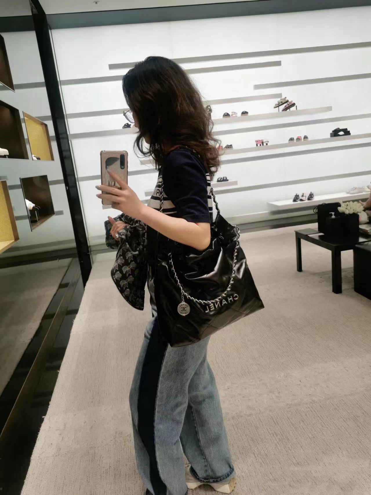 CHANE1  チェーンショッピングバッグ【50％割引+送料無料】