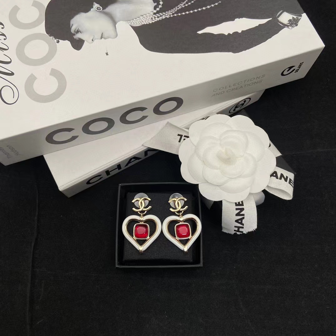 CHANE1 ハートルビーピアス【50％割引+送料無料】