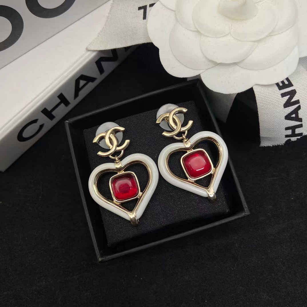 CHANE1 ハートルビーピアス【50％割引+送料無料】