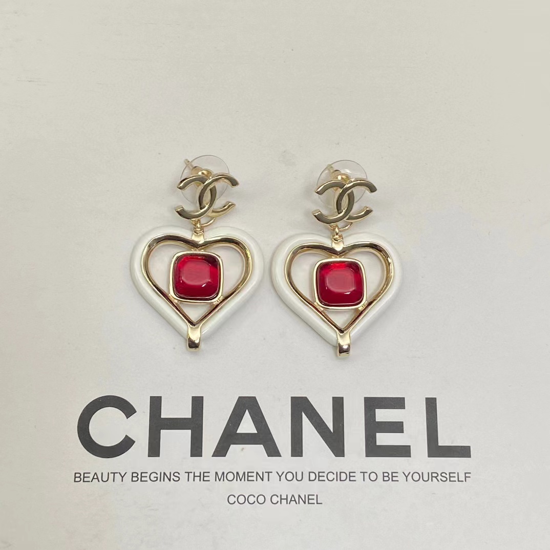 CHANE1 ハートルビーピアス【50％割引+送料無料】