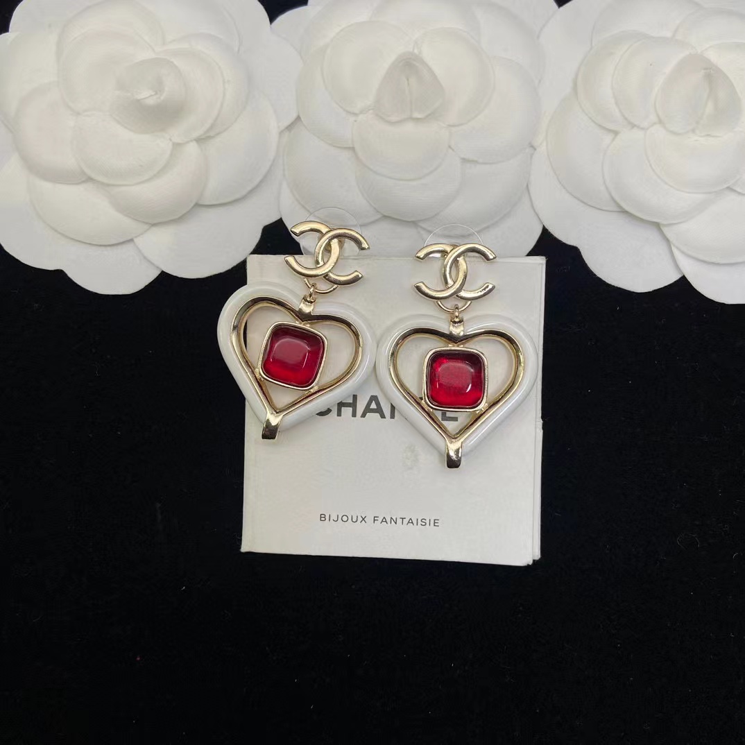 CHANE1 ハートルビーピアス【50％割引+送料無料】