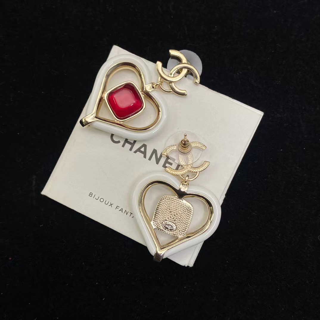 CHANE1 ハートルビーピアス【50％割引+送料無料】