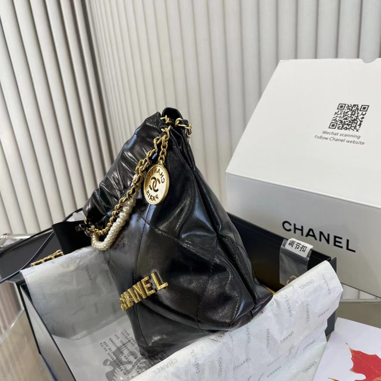 CHANE1   ゴールドコインチェーンバッグ【50％割引+送料無料】